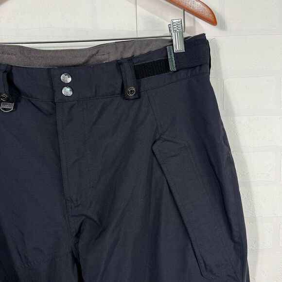 Bonfire Mens Snowboarding Pants Size L Black Cargo Zip Pockets - Picture 6 of 16